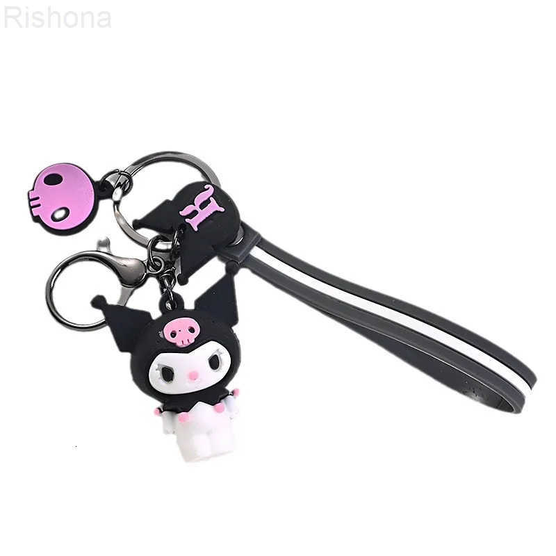 Sanrio Keychain Cartoon Character Keychain Hello Kitty My Melody Kerop BadtzMaru Cainamoroll Backpack Pendant Toys Girls Gifts L251008