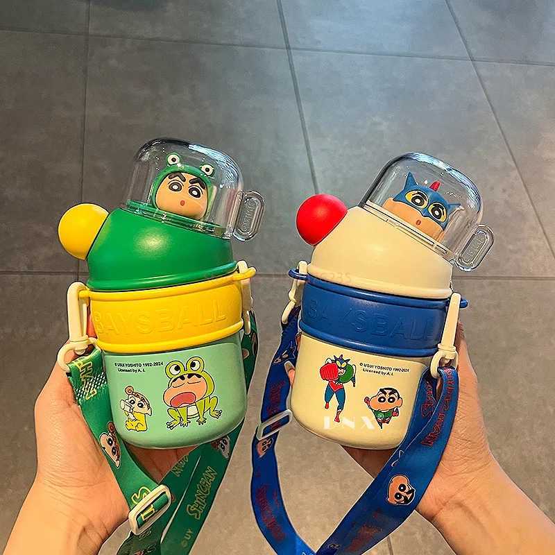 Anime Crayon ShinChan Thermos Cup New 316 Stainless Steel Water Cup Cartoon Action Kamen Series Water Cup Anime Peripheral Gift C251008