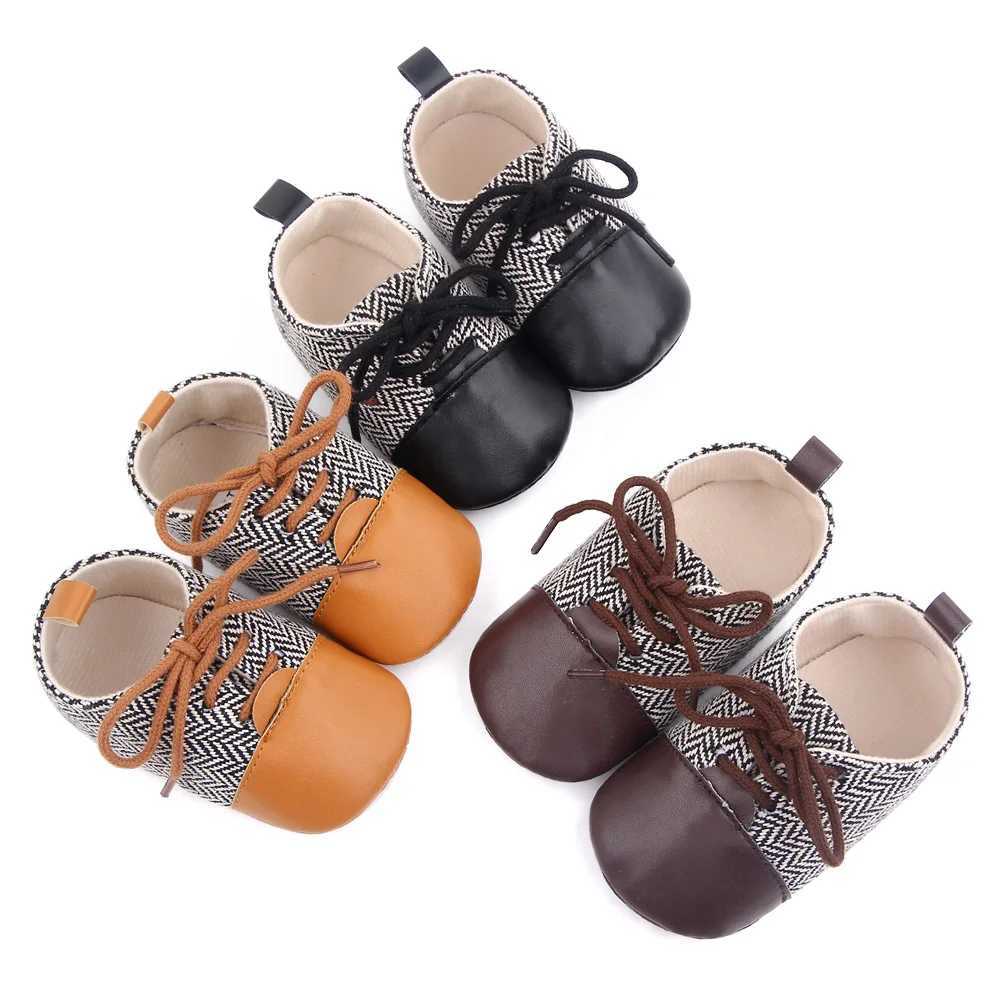 Spring and Autumn 2025 New Style Boys Baby Shoes with Front Laces Casual British Style Baby Shoes for Learning to Walk D2669 C251008