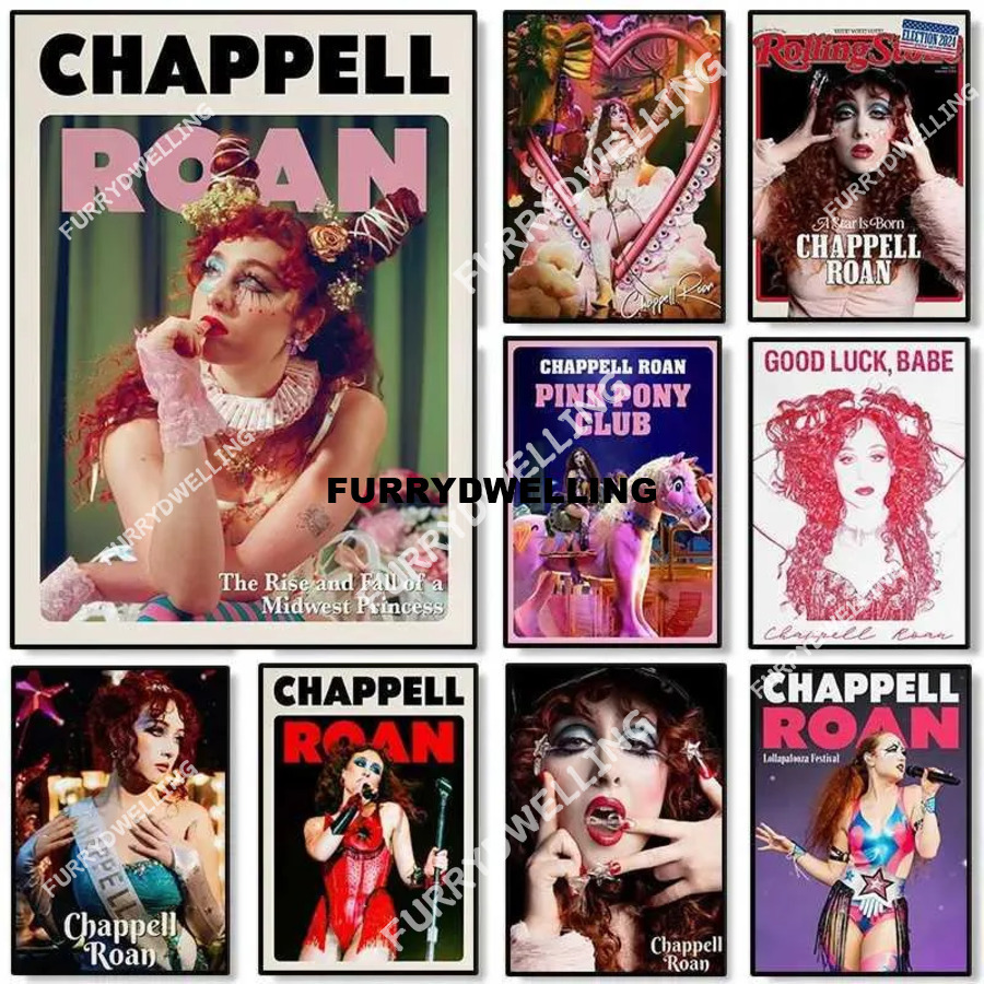 Chappell Roan Singer Poster The Rise And Fall Of Midwest Princess Music Dwe74 Albums Canvas Wall Art Living Room Home Decoration Y250318