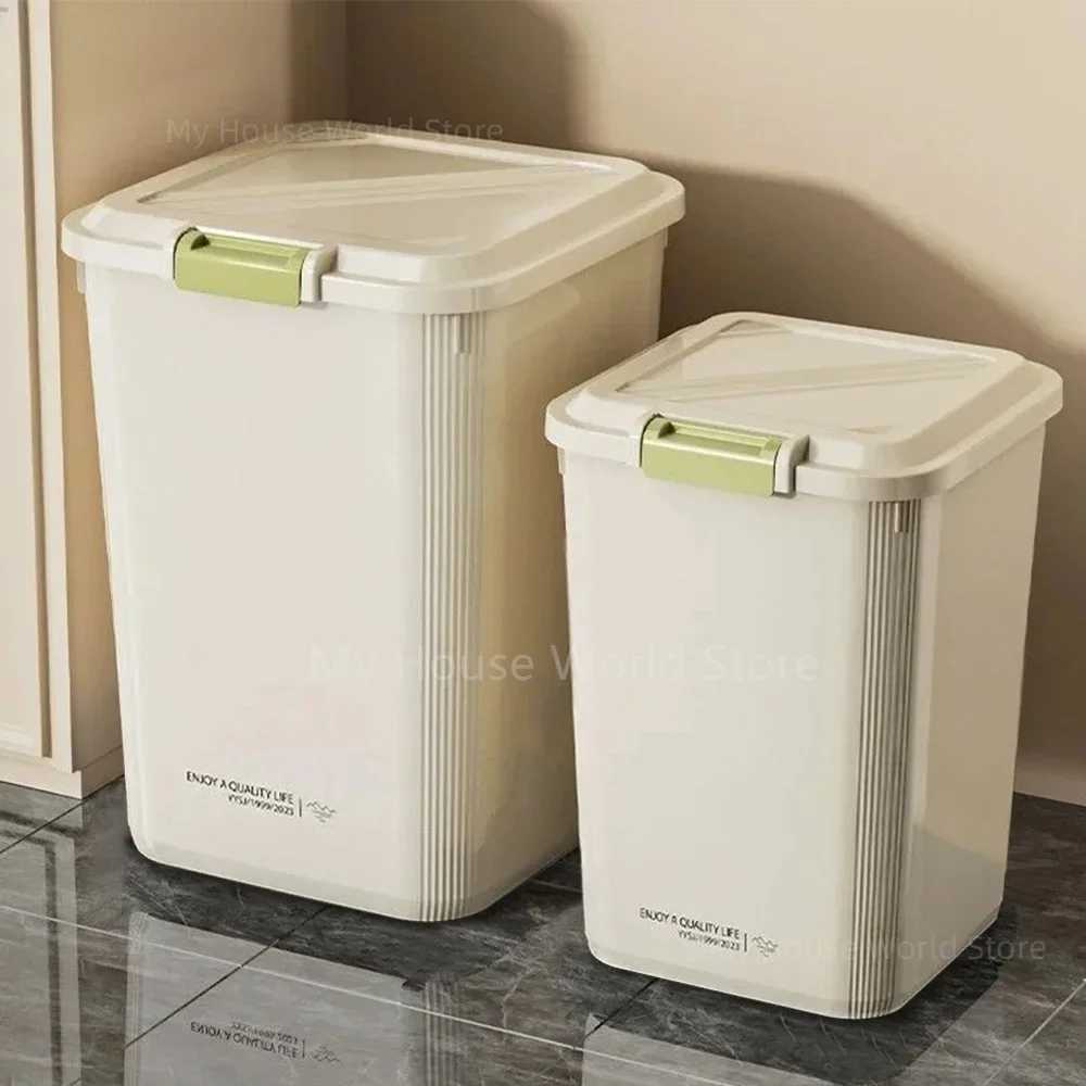 510KG Rice Storage Box Sealed Cereal Dispenser with Buckle Waterproof Insect Proof Grain Pet Food Container Kitchen Organizer C251008