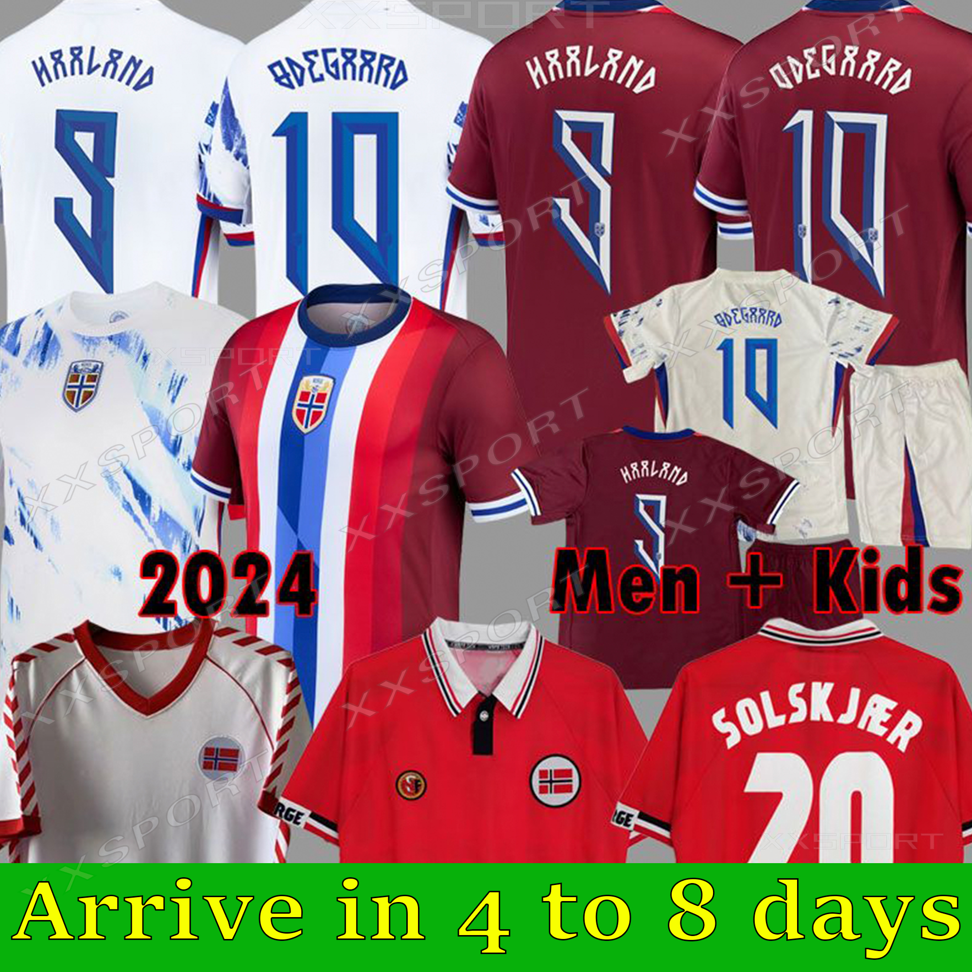 2024 2025 Norway Soccer Jerseys ERLING HAALAND ODEGAARD OSCAR BOBB National Team 24 25 Football Shirt Men Kids Kit Set Home Away Men Uniform Red White Player Version