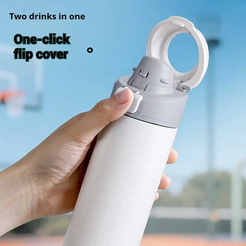 Phone Stand Heat and Cold Preservation Cup Stainless Steel MUltifunctional Portable Handheld Sports Water Cup C251008
