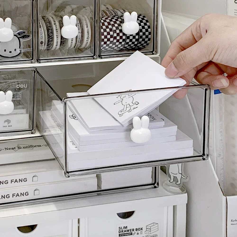 Kawaii Ins Organizer Desktop Drawer Free Combination Storage Box Plastic Hairpin Makeup Cosmetics Desk Storage Organizer Rack C251008