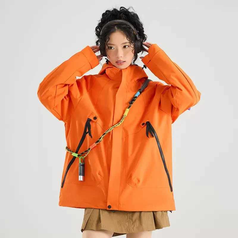 WaterResistant Detachable Outdoor Jacket for Men and Women AutumnWinter Hiking Outerwear Running Fashion Jacket J251008