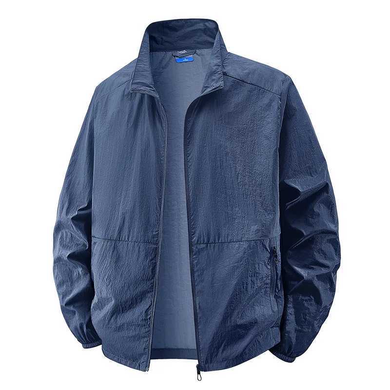 Summer Jackets 6XL 7XL 8XL Mens Windbreaker Coats Sports Clothes With Sun Protection Ultra Thin Fishing Clothes For Men J251008