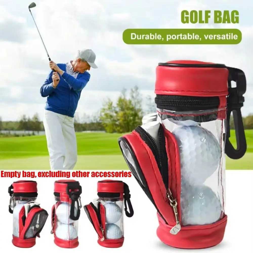 Portable Golf Ball Waist Pack Can Hold 3 Balls Mini Golf Ball Storage Bag PU Material with Swivel Waist Belt Clip J251008