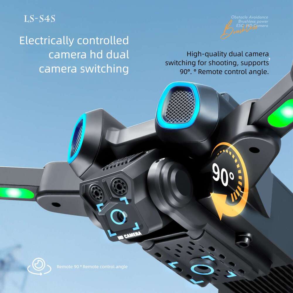 S Lighting Brushless Aerial Drone ESC Lens Optical Flow Positioning Remote Control Aircraft Obstacle Avoidance Quadcopter