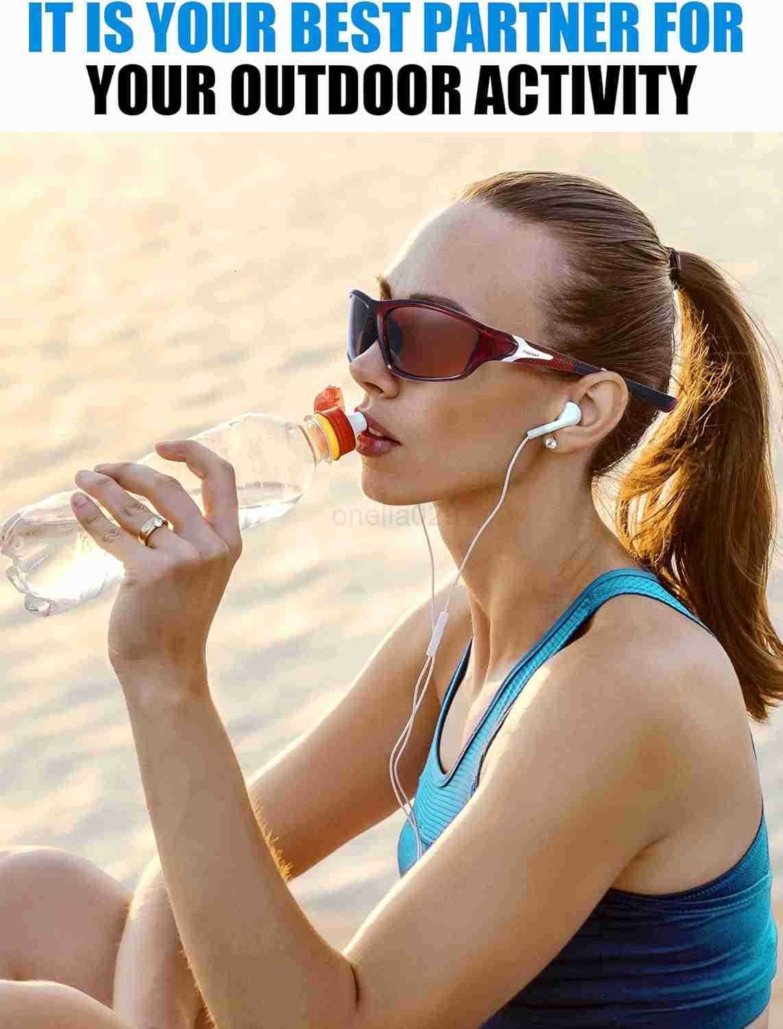 9 Pairs Polarized Sports Sunglasses for Men Driving Shades Running and Polarized Sunglasses W251008