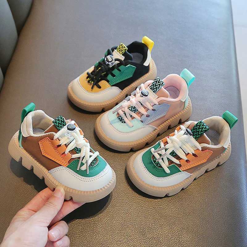 Kids Sports Spring Autumn 16 Years Children Casual Outdoor Sneakers Boys Girls Soft Sole Breathable Running Shoes 2130 H260130