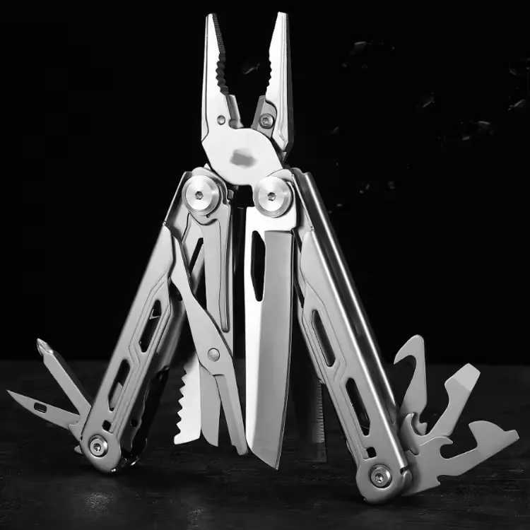 Outdoor Multifunctional Folding Pliers Stainless Steel EDC Combination Knife Shears Tools Compact 13 in 1Multitools J251121