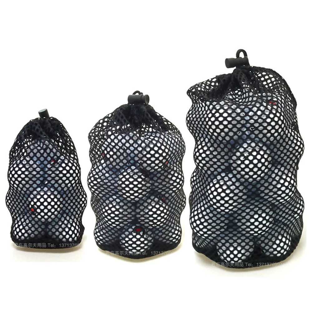 Golf Accessories 163256 Ball Black Sports Mesh Net Nylon Golf Ball Bags Golf Mesh Bag Drawstring Pouch Golf Storege Bag J251008