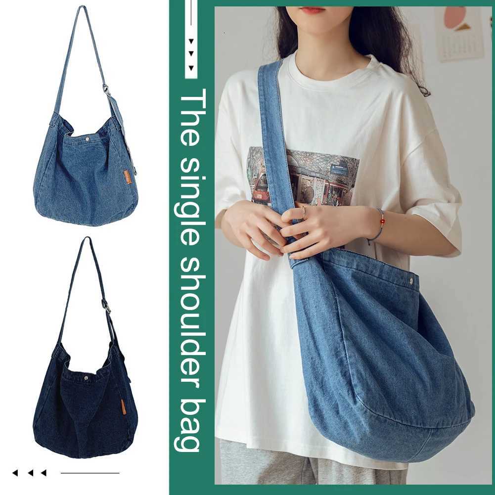 Fashion Shoulder Bag Street Vintage Harajuku Crossbody Bags Cowboy Crossbody Satchels Large Capacity for Ladies GirlT251007