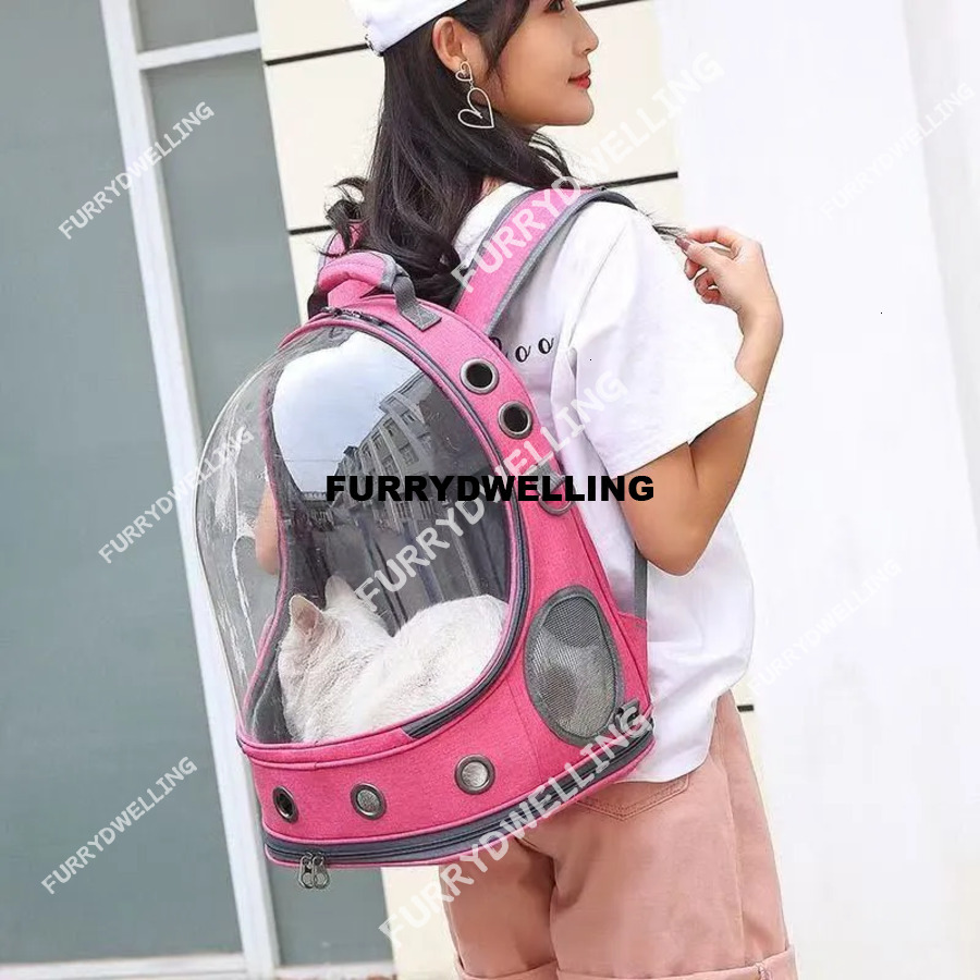 Go Out Clear Bag Shoulders Comfortable Travel With Pets Play Space Capsule Pet Supplies Dwe74 Cat Backpack