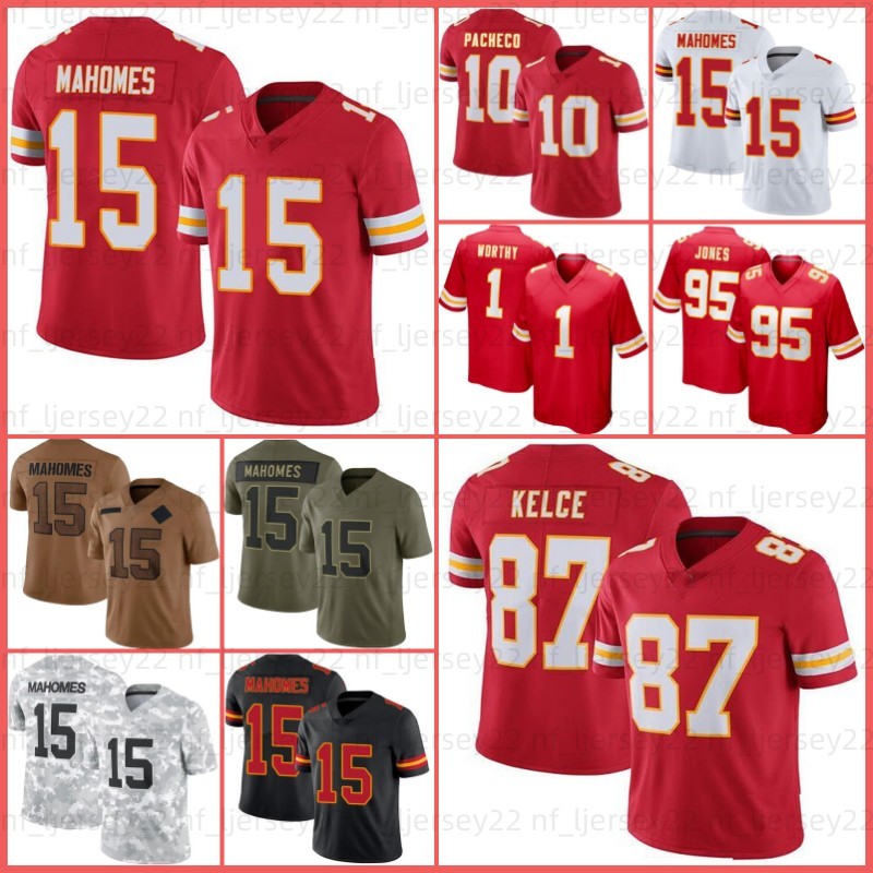 Travis Kelce Patrick Mahomes Football Jersey DeAndre Hopkins Rashee Rice 32 Nick Bolton Chris Jones Rashee Rice Sneed Xavier Worthy Isiah Pacheco Harrison Butker