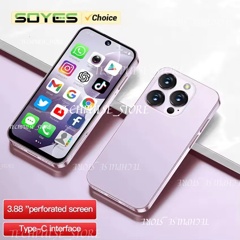 Original SOYES Xs19 3.88 Mini Smartphone 2Gb RAM 16Gb ROM tech73 Android10.0 Face Recognition Unlocked 3G Small Mobile Phone