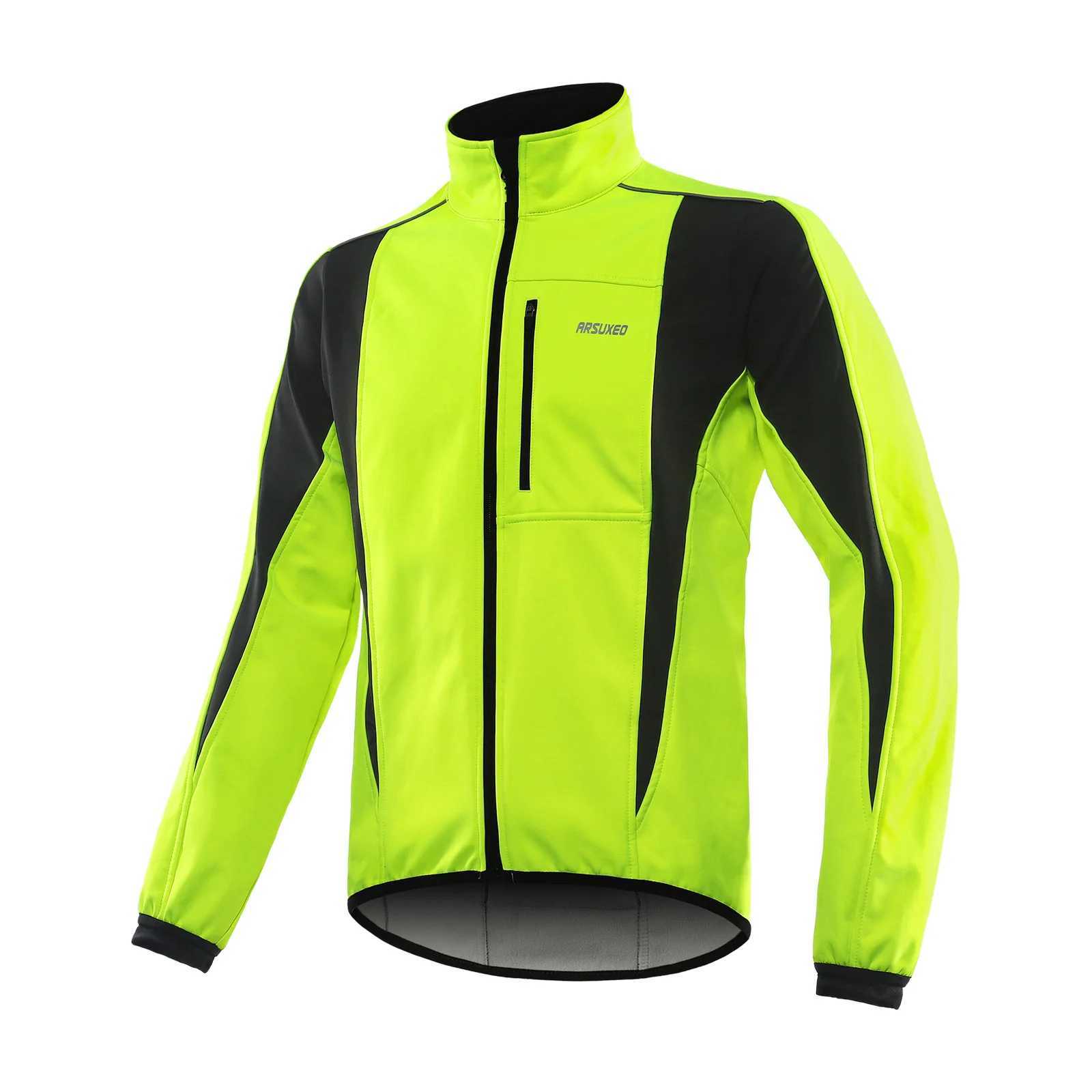 Winter Warm UP Cycling Jacket Breathable Bike Outerwear Windproof Waterproof Cycling Jacket J251008