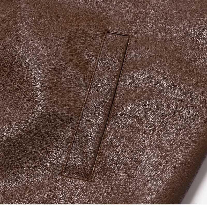 Mens 2025 SpringAutumn Vintage Leather Biker Jacket Motorcycle Riding Outdoor Street Casual Coat Motorcycle jacket J251008