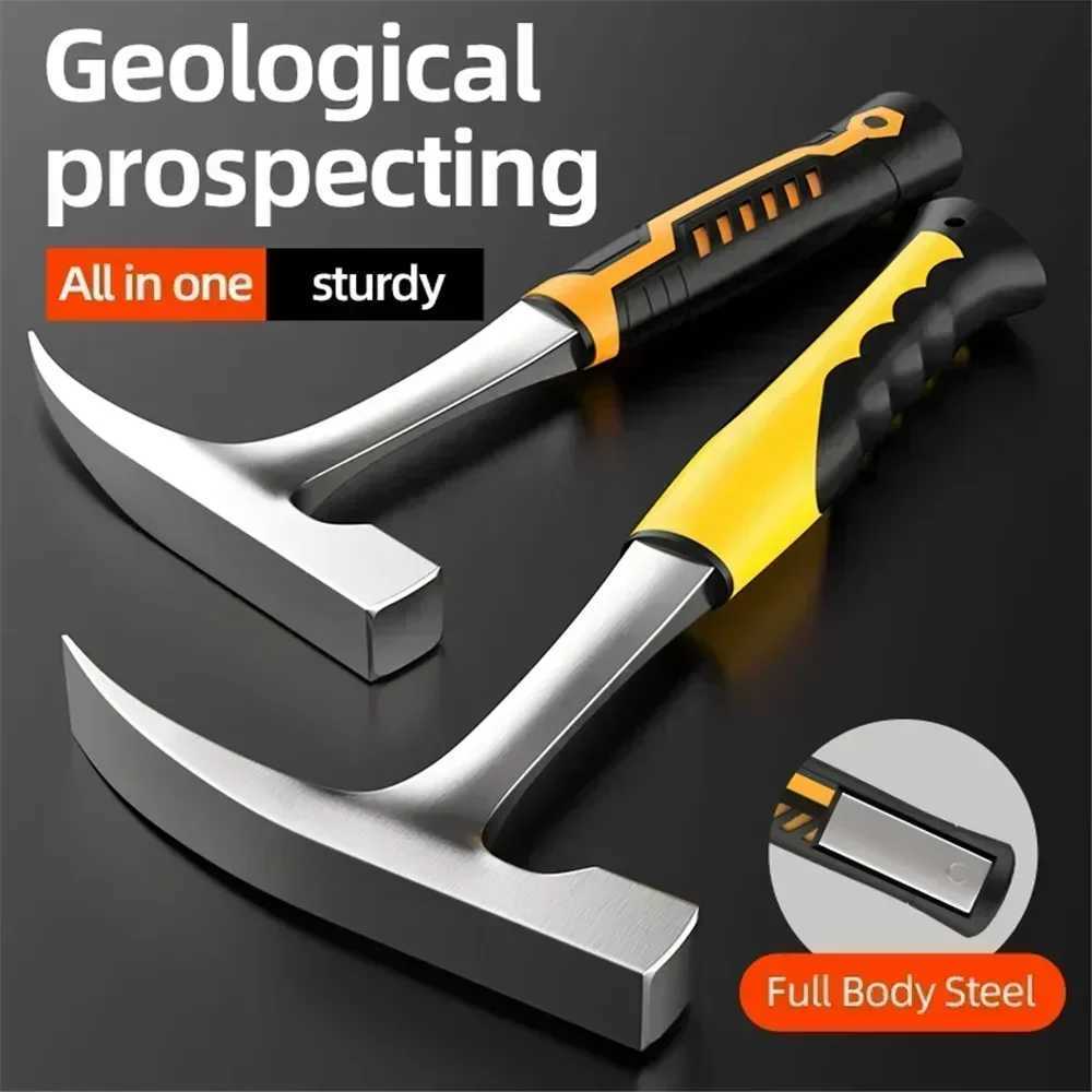 High Carbon Steel Professional Hand Tool Camping Geological Hammer Integrated Forging Claw Hammer Multifunctional Tools J251121
