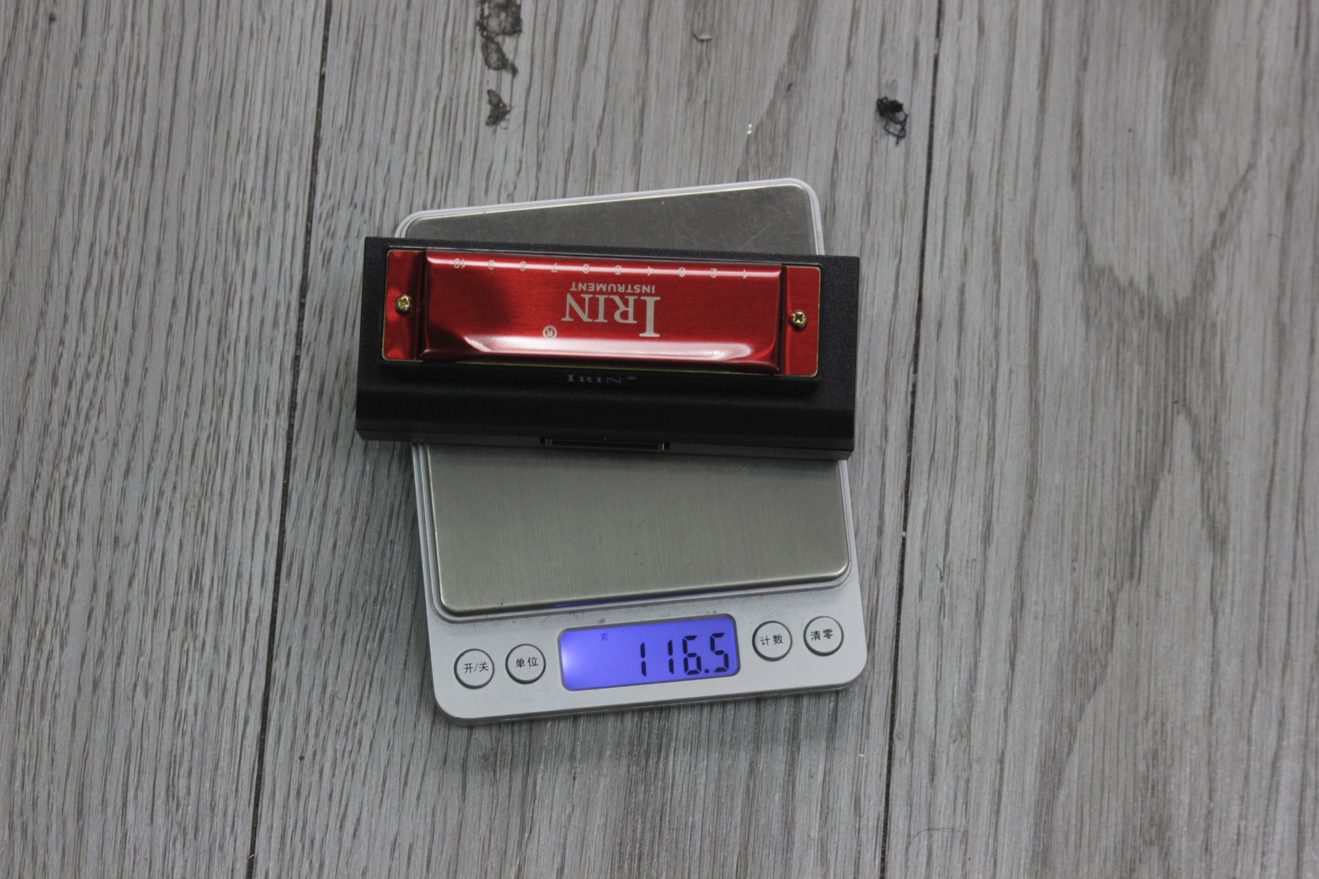 IRIN G-30 Red 10-Hole 20-Reed Harmonica - Brass Cover with Water-Resistant Comb, Excellent Air Tightness and Portable Design for Rich Stable Tone