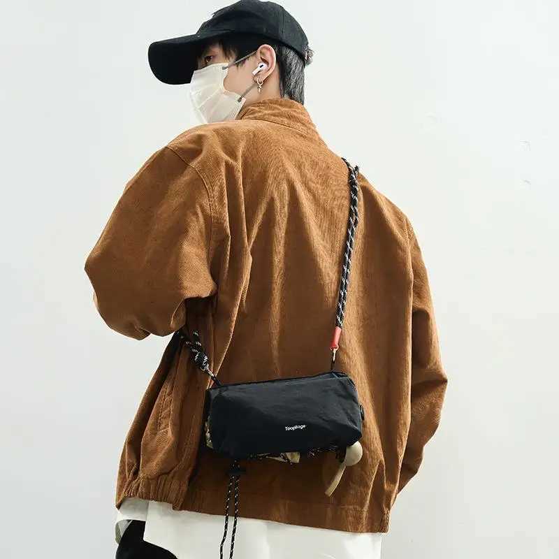 Casual Versatile Nylon Shoulder Bag Multilayer Crossbody Bag Portable Outdoor Sports Small Bag Commuter Shoulder BagsT251007