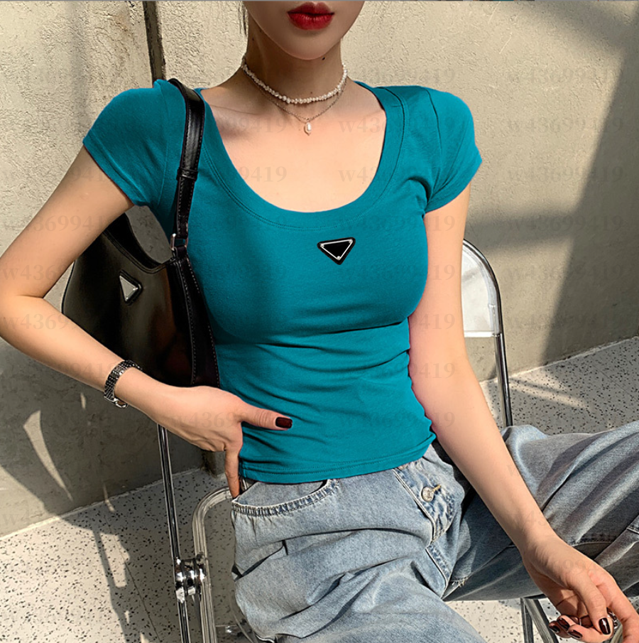 Summer fashion casual women's wear new T-shirt brand designer cotton casual letter pattern round neck short-sleeved couple T-shirt
