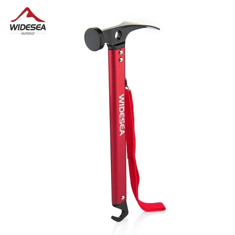 Widesea Camping Hammer Stainless Steel Copper Outdoor Tent Peg Stake Mallet with Stake Puller Grond Nail Mountaineering Hiking J251121