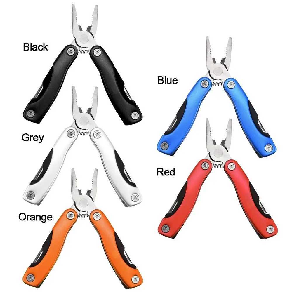 Stainless Steel Folding Pliers Mini Bottle Opener Combination Plier 12in1 Scissor Cutters Hand Tools Outdoor Camping Gears Kit J251121