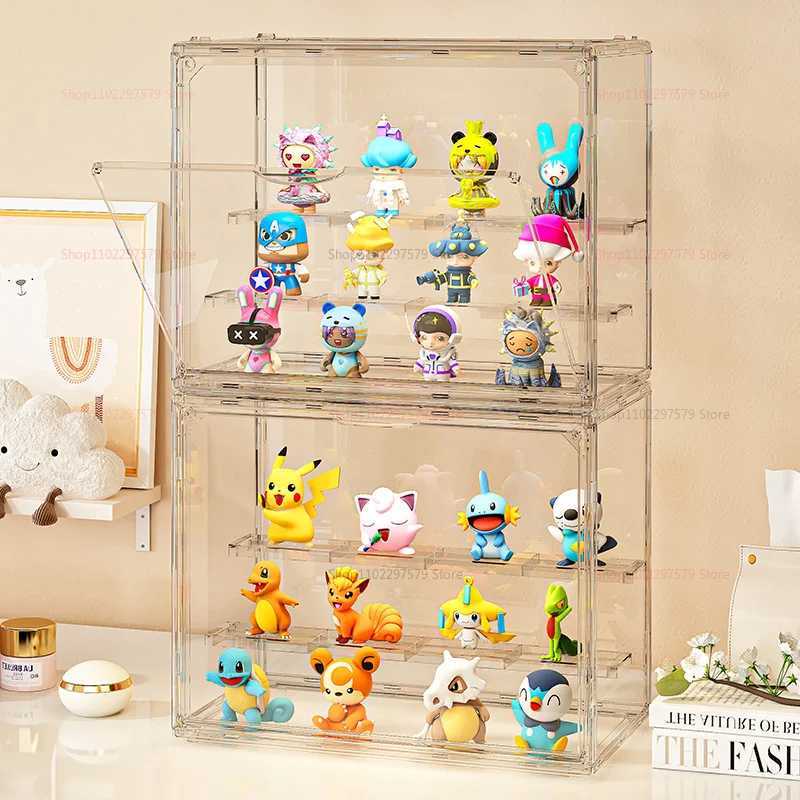 New Transparent Acrylic Doll Storage Box Model Display Stand Dustproof Toy Princess Case Jewelry Accessories Display Cabinet C251008