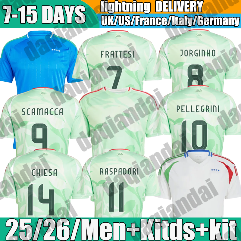 2024/25/26 Italy 2026 maglia Soccer Jerseys Italia Football Bastoni #21 BARELLA #18 Shirt Men Kids Kit