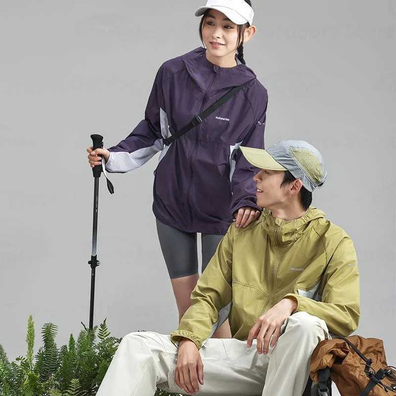 Naturehike Men Womens Jacket Sun Protection Windbreaker Camping Outdoor Rain Coat Quickdrying Portable Climbing Clothes Hooded J251008