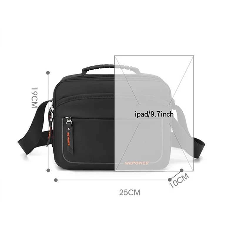 New Unisex Casual Crossbody Hand Bag Versatile Sports Portable Nylon Messenger Bag Large Capacity Mens Shoulder Bags for MenT251007