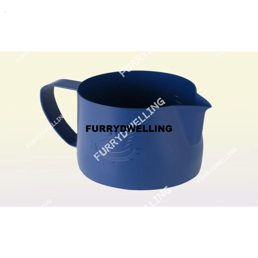 Coffee Pots JIBBI Dwe74 Milk Steaming Frothing Pitcher Stainless Steel Nonstick Jug Pull Flower Cup Perfect For Cappuccino Latte 380 227672841