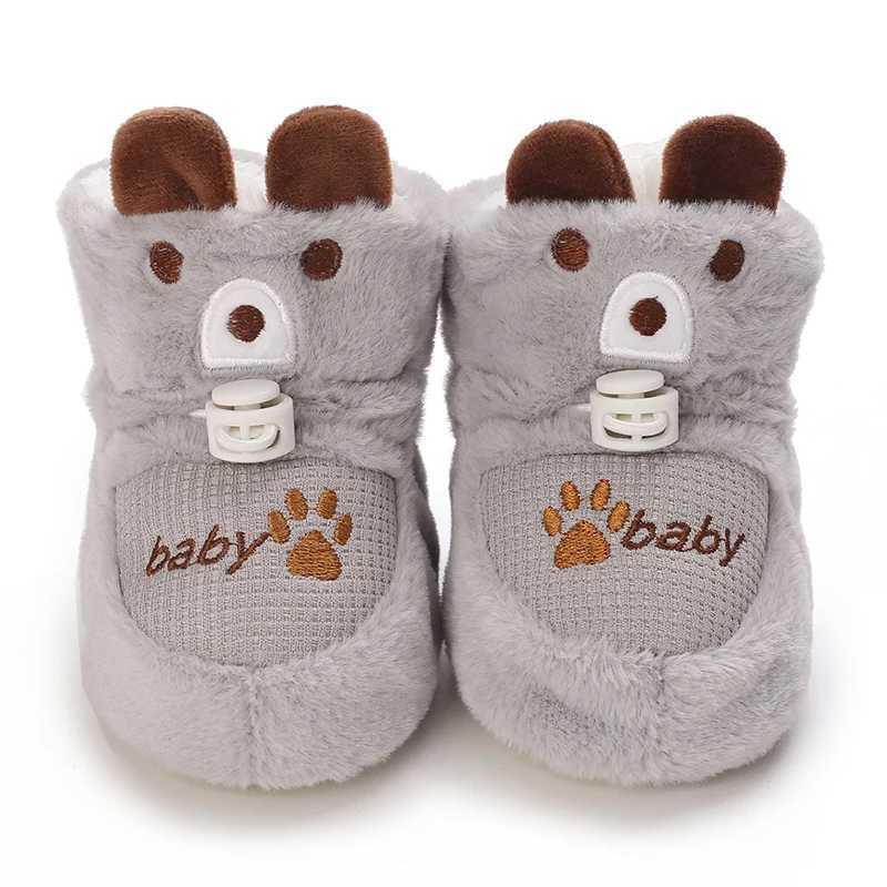 Autumn And Winter Baby Shoes Baby Warm And Windproof Walking Shoes Anti Fall And Plush Baby Cotton Shoes Boots C251008