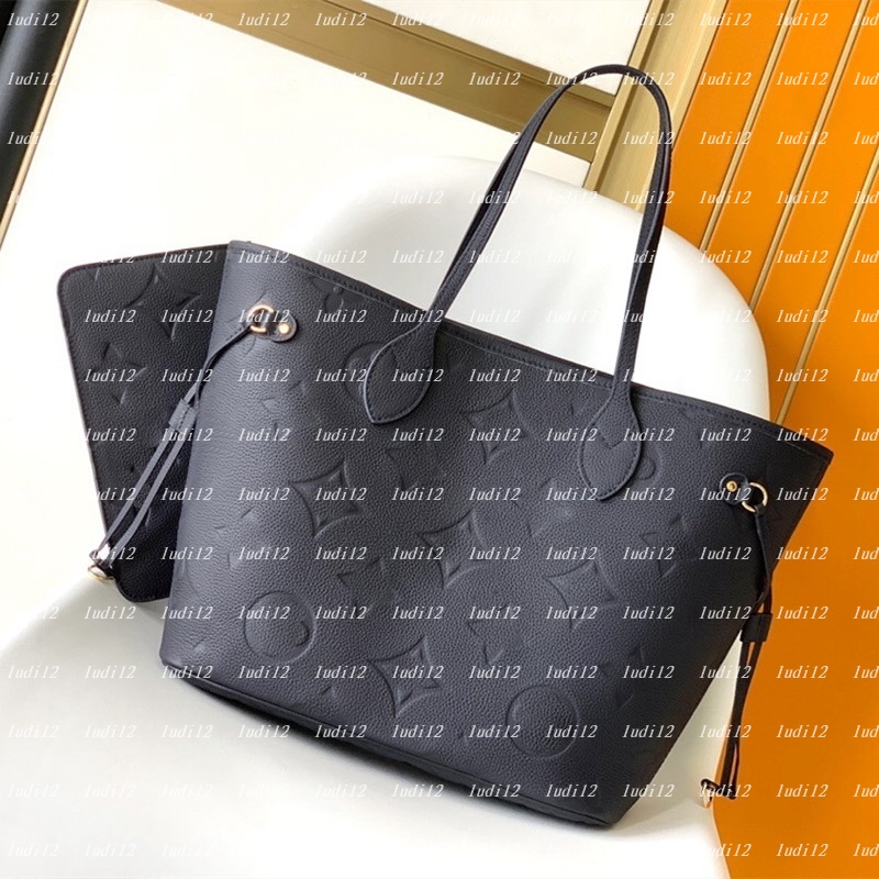 Top quality neverfulltote Double Up Bag Womens crossbody shoulder bag designer handbag Luxury shopping bag 2PCs wallet mirror quality tote leather Composite Bag