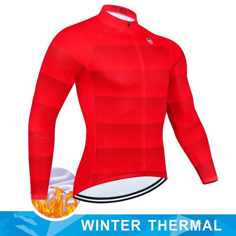 2024 New Winter Thermal Fleece Cycling Jersey Men MTB Bicycle Clothing Long Sleeve Warm Road Tops Bike Outdoor Cycling Jersey J251008
