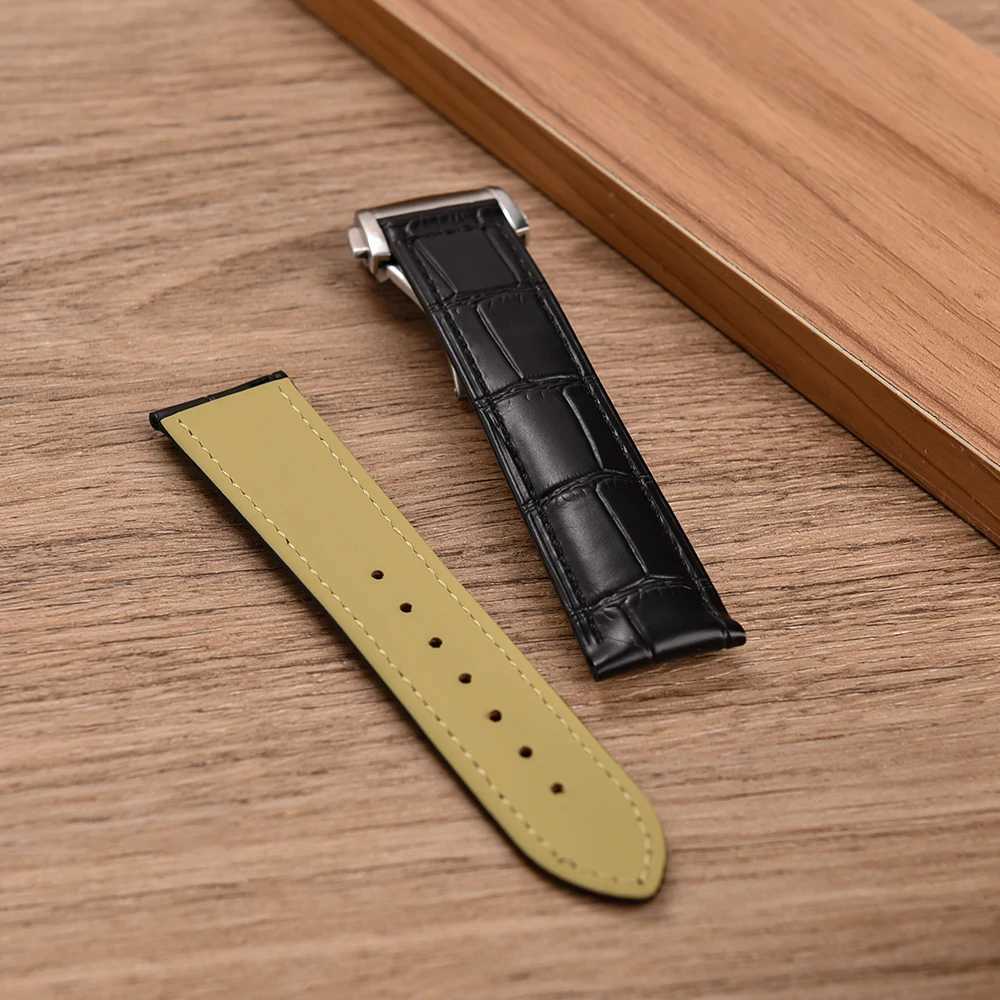 19mm 20mm 21mm 22mm High Quality Genuine Leather Watch Strap For Omega 007 Seamaster 300 Business Clasp AccessoriesXJ251009
