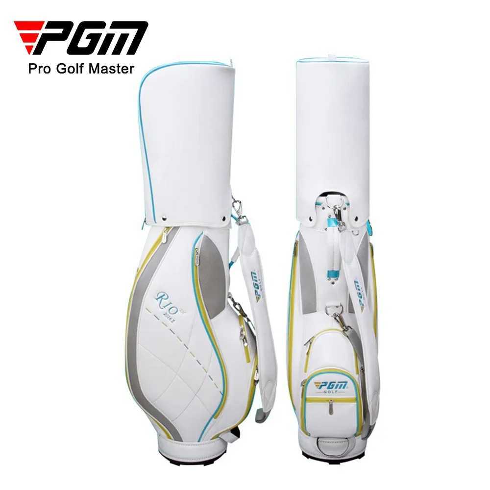 Pgm Women Golf Bag Waterproof Golf Standard Bag Sports Cart Club Airbag Holds Portable Breathable Large Capacity Package QB042 J251008