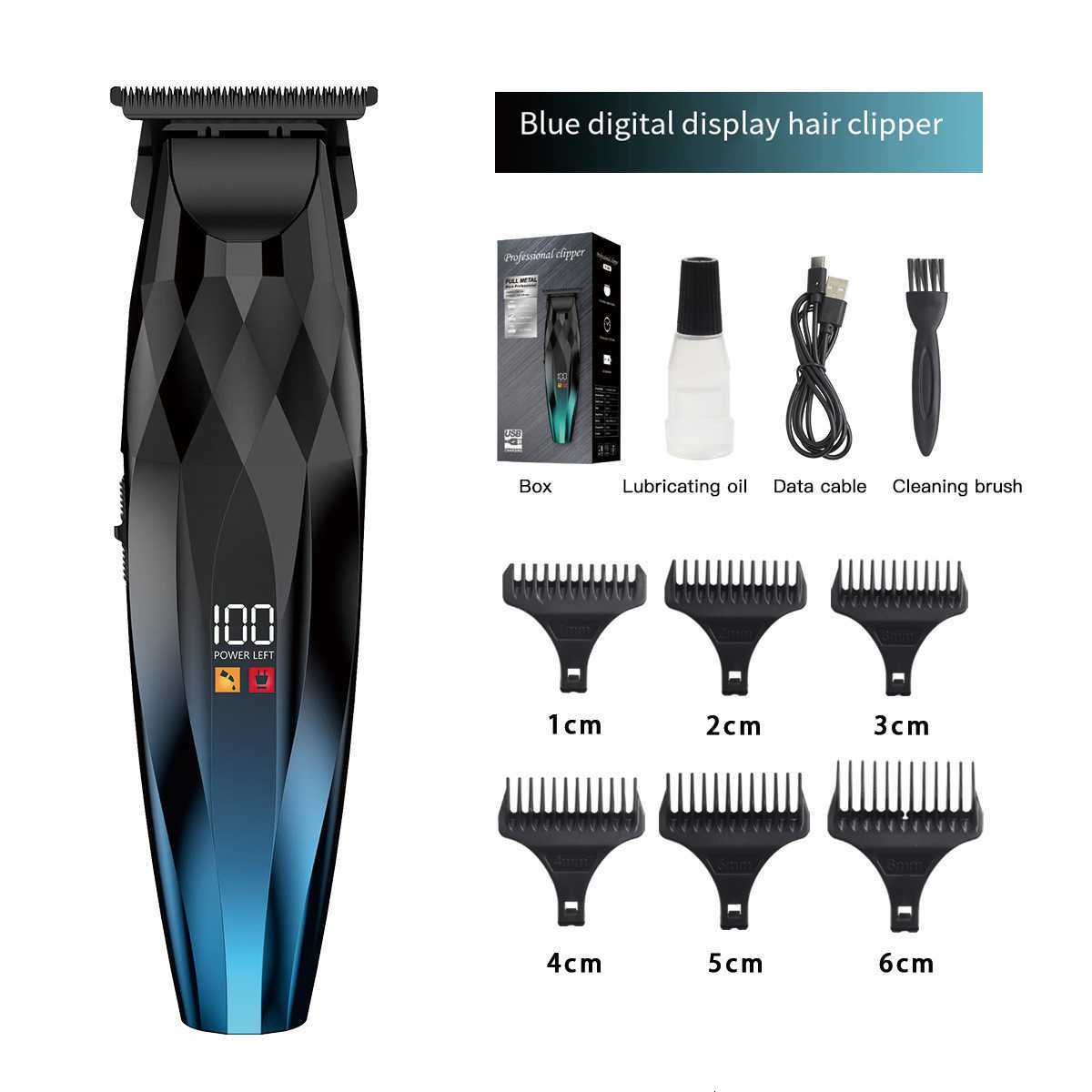 VGR Hair Trimmer Professional Clipper Cordless Barber 9000 RPM Rechargeable Hair Cutting Machine Metal Trimmer for Men V640 C250919