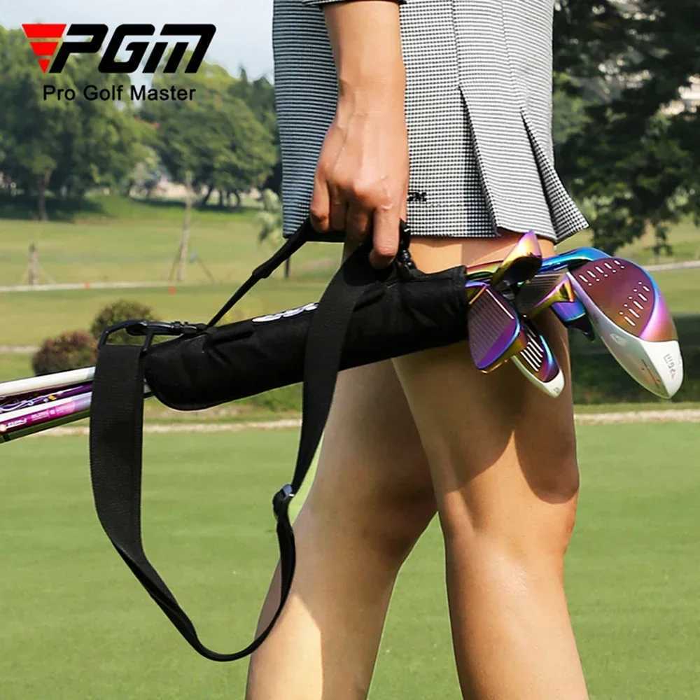 PGM Portable Golf Ball Bags Ultralight Mini Hand Bag Backpack Can Hold 5 Clubs Simple Carrier Belt Golf Bag SOB006 J251008