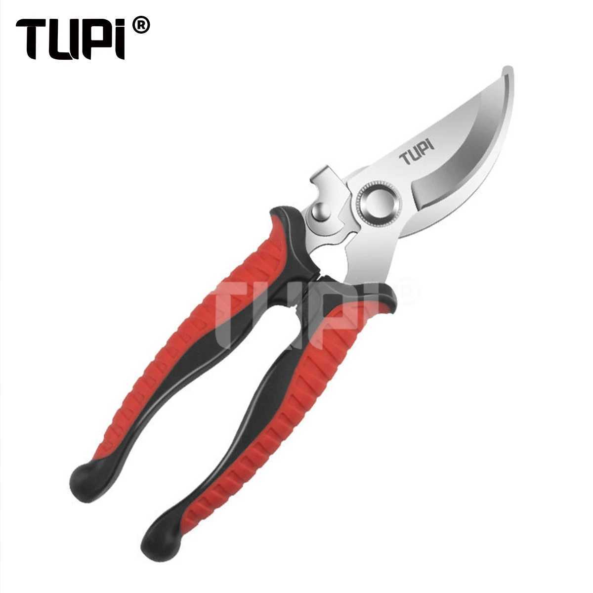 TUPI Pruner Garden Shear Professional Bypass Pruning Scissors for Tree Trimming Sharp Durable Steel with Ergonomic NonSlip Grip J251121