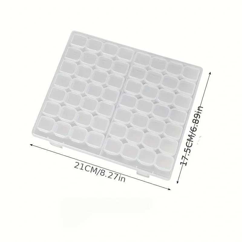 Diamond Art Painting Bead Storage 56 Grids Diamond Art Accessories Boxes Plastic Organizer Bead Organizer C251008