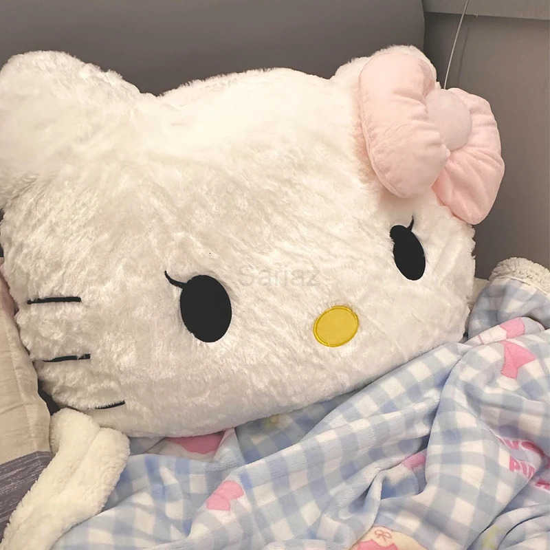Sanrio Cuddly Hello Kitty Back Cushion Big Size Hello Kitty Pillow Sofa Bed Bay Window Home Decor Pillow Hug Plushies Xmas Gift L251008