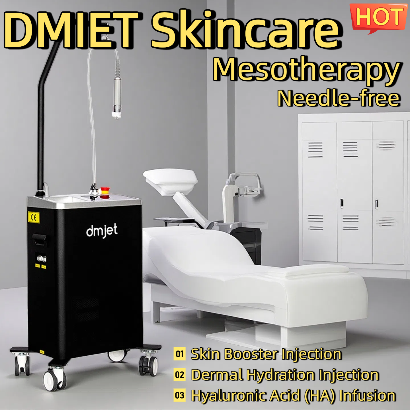 New DMjet Jet Peel Hydration Dermal Hydration Injection Skin Booster Injection HydraFacial Mesotherapy Skin Nutrient Infusion Needle-Free Hydrafacial 