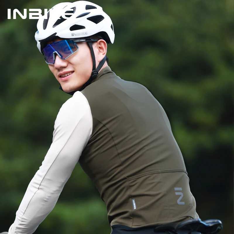 INIBKE Long Sleeved Mens Cycling Jersey Winter Fleece Bicycle Jersey Bike Riding Clothing Reflective Full Zipper 3 Rear Pockets J251008