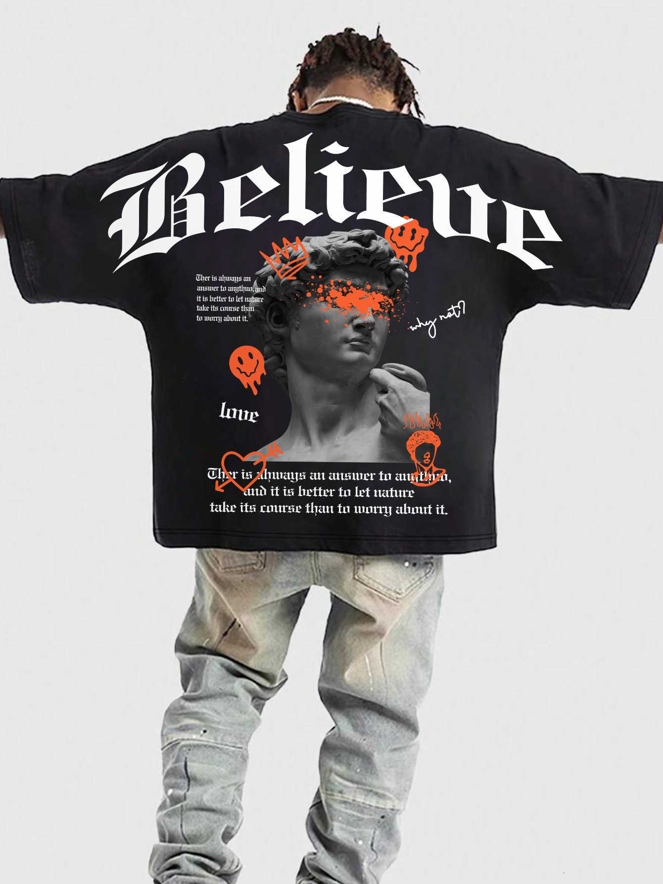 Racing Car T-shirt Mens Summer Round Neck Letter Print Short Pullover Y2k Sweater Model Loose Leisure Outdoor Strt Clothes X250528