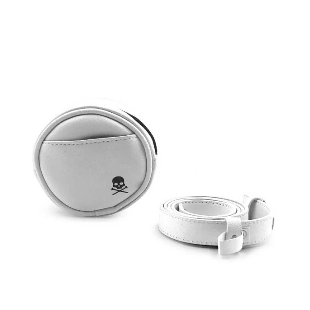 Durable Leather Golf Waist Bag Tee Holder Protective Golf Storage Case Round 4 Balls Capacity Golf Ball Storage Clip Golfer Gift J251008