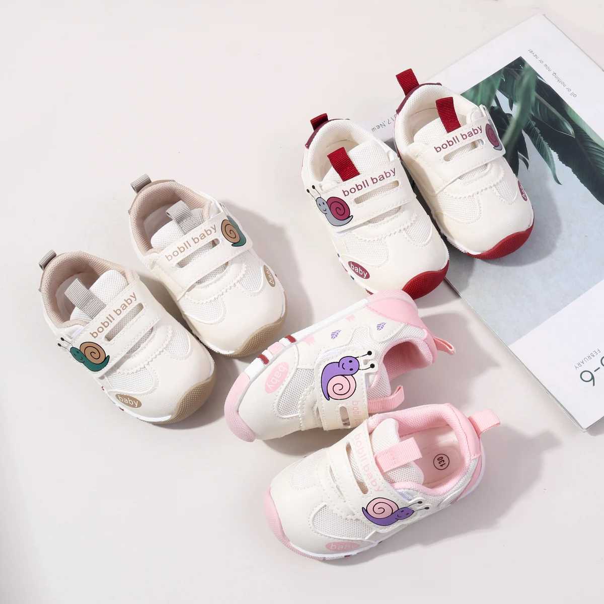 Childern Sports Baby Shoes Girls and Boys Spring Autumn Anti Slip Mesh Breathable Three Colors Casual Prewalker Shoes BM506 C251008