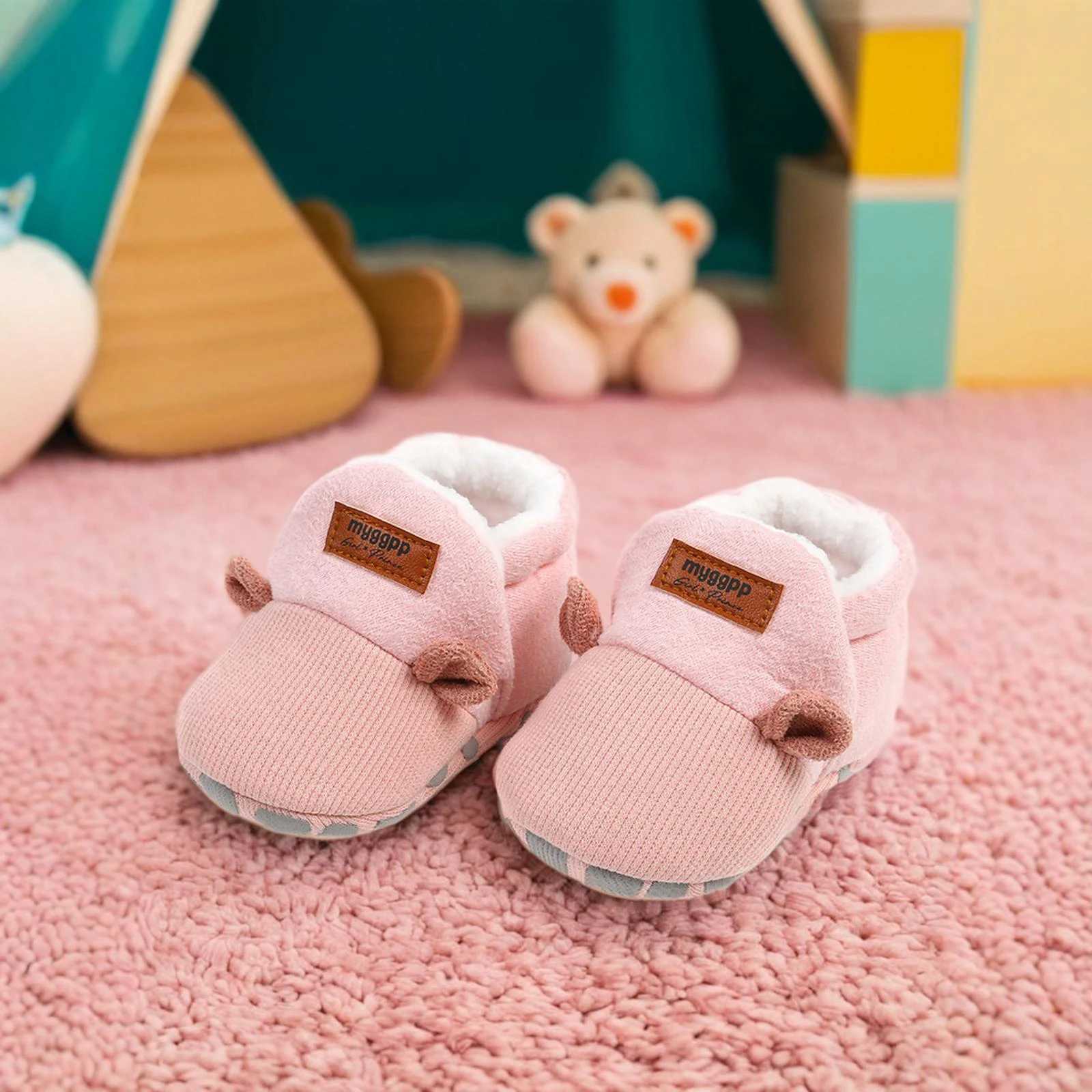 Warm Infant Toddler Crib Snow Boots Soft Comfortable Infant Girls Boys AntiSlip Slipper Newborn Baby Shoes C251008