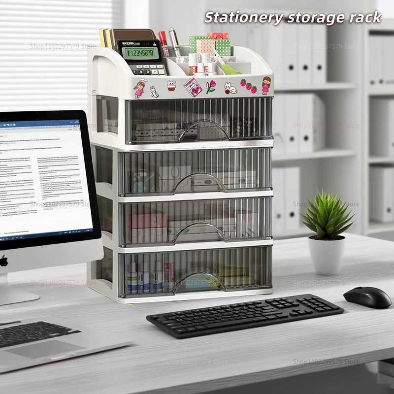 Fashionable multifunctional cosmetic storage box hand drawer partitioning box home desktop skin care products makeup C251008